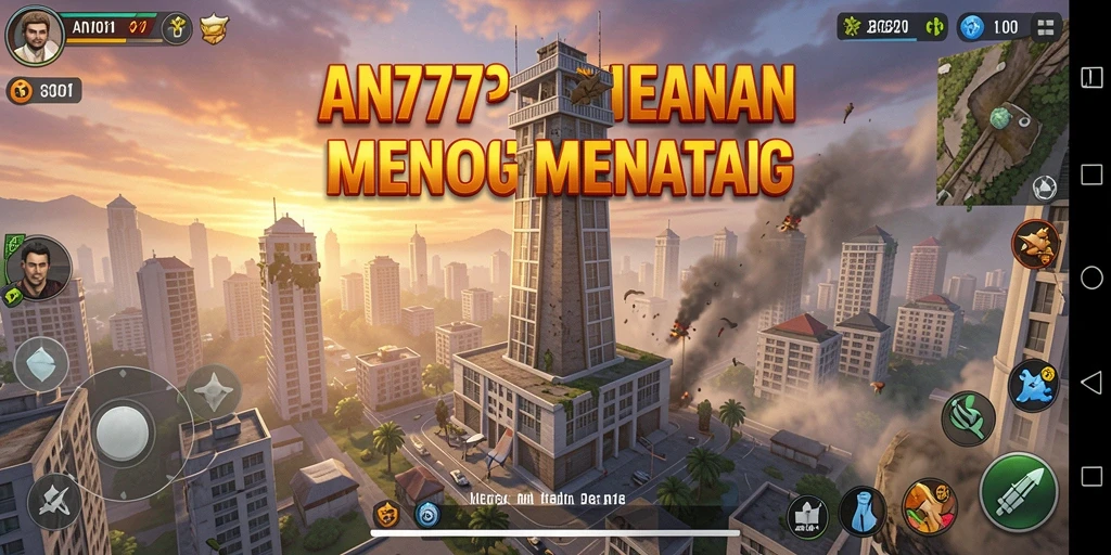 Tampilan menarik dari gameplay AN777 saat melawan gelombang musuh.