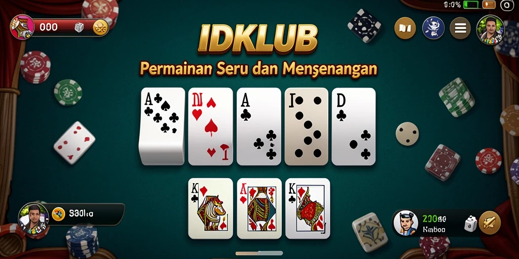 Screenshot gameplay IDKLUB menampilkan aksi domino yang seru.