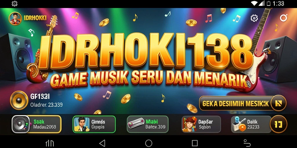 Screenshot gameplay IDRHOKI138 yang menampilkan keseruan permainan musik.