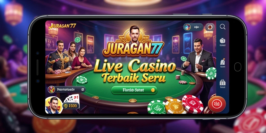 Tampilan gameplay Live Casino yang mendebarkan di JURAGAN77.