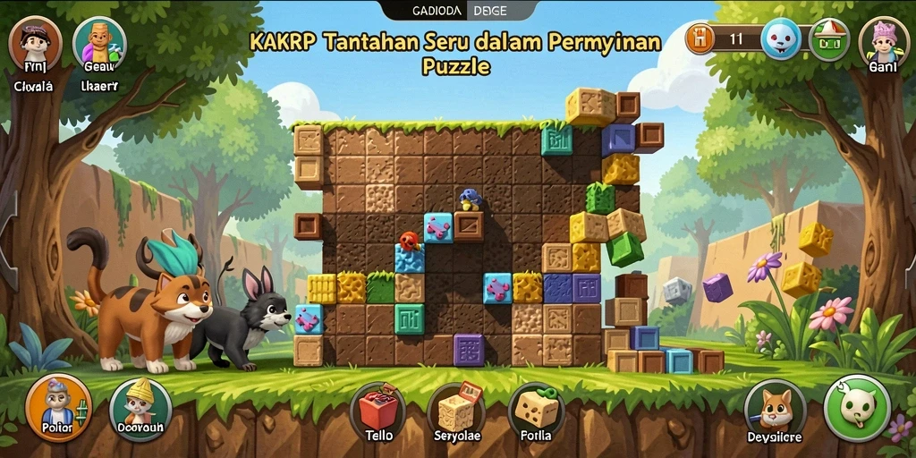 Tampilan gameplay KAKRP yang penuh tantangan dan keseruan.