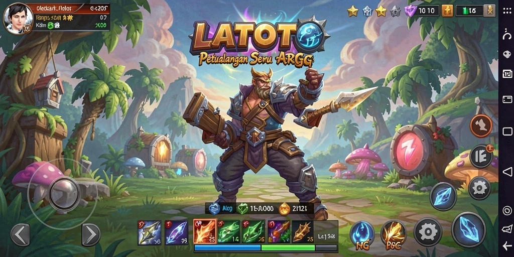 Tampilan seru dalam pertempuran epik di LATOTO.