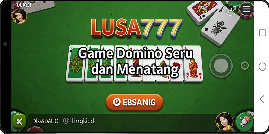 Screenshot gameplay LUSA777 menunjukkan aksi seru permainan Domino.