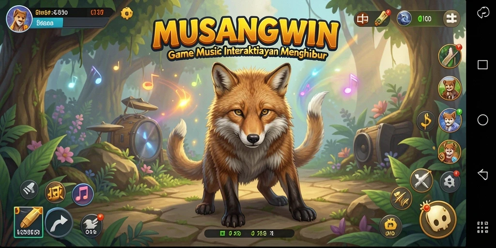 Tampilan gameplay <strong>MUSANGWIN</strong> saat bermain musik interaktif yang seru.