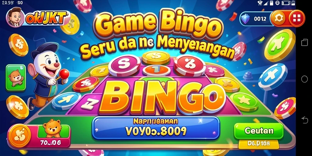 Tampilan gameplay seru dalam aplikasi Bingo OKJKT.