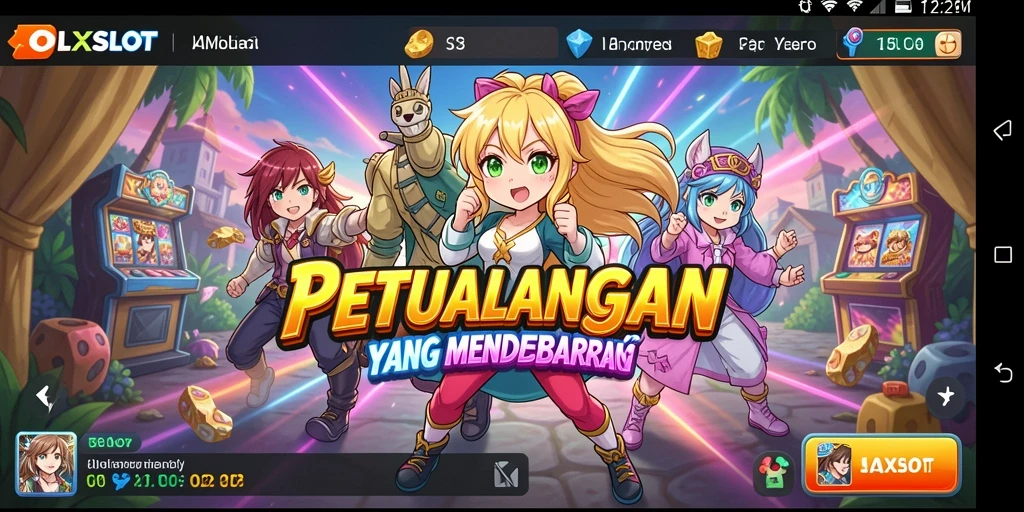 Tampilan gameplay menarik dari OLXSLOT dengan karakter Anime yang ikonik.