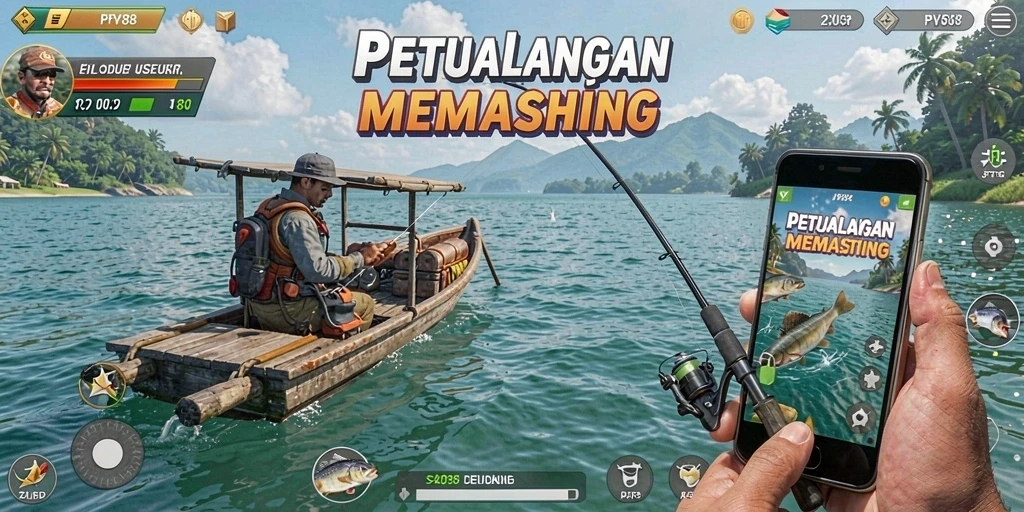 Tampilan gameplay memancing yang menakjubkan di PPV88.