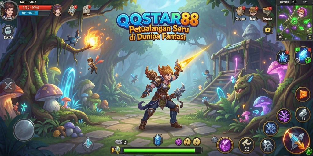 Screenshot gameplay <strong>QQSTAR88</strong> menampilkan aksi petualangan yang mendebarkan.