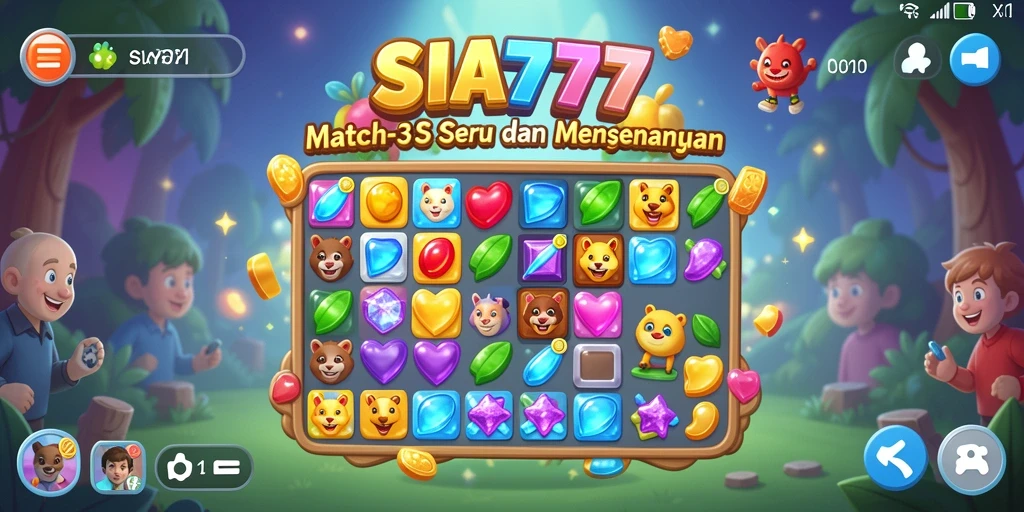 Tampilan gameplay SIA777 yang penuh warna dan menantang.