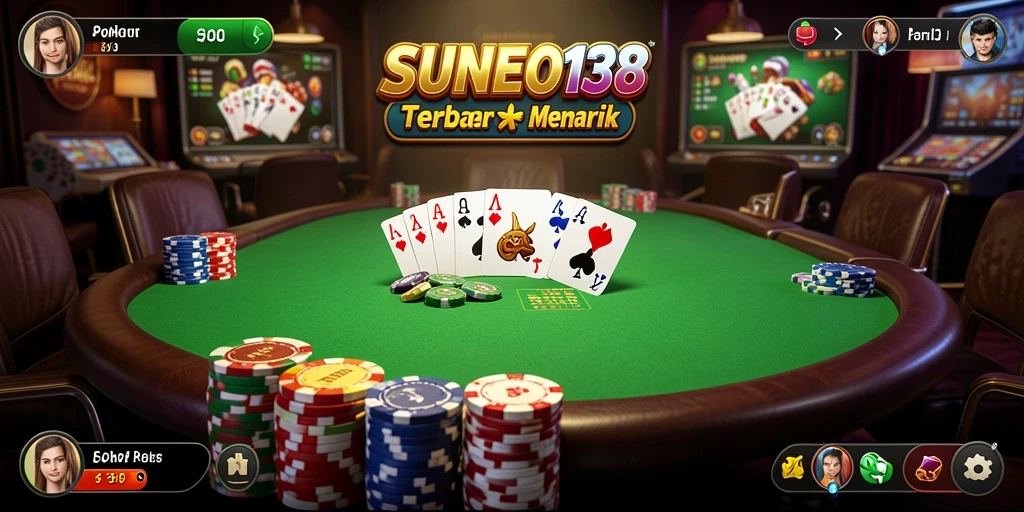 Tampilan gameplay menarik dari SUNEO138 saat bermain Poker.