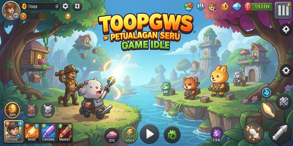 Tampilan menarik dari gameplay TOOPGWS yang penuh warna dan interaksi.
