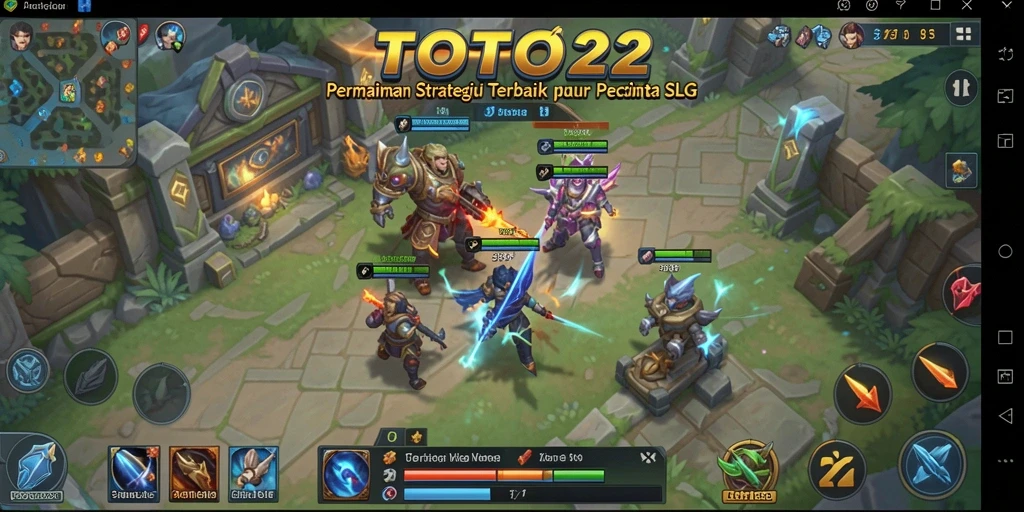 Tangkapan layar gameplay menarik dari TOTO22 yang menunjukkan strategi SLG.