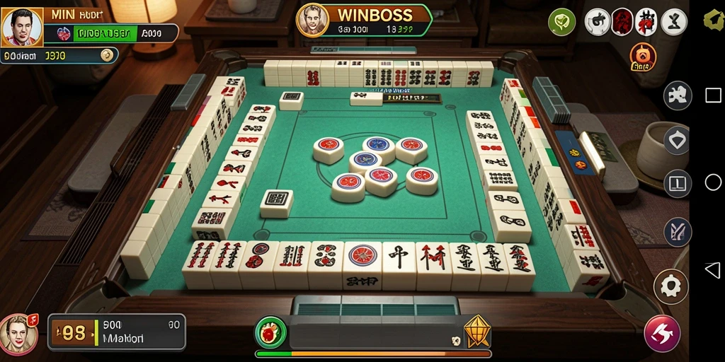 Tampilan gameplay menarik dari WINBOSS yang menampilkan Mahjong.