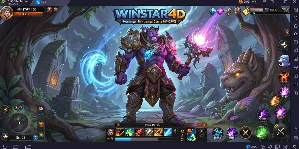Menampilkan pertarungan epik di dunia <strong>WINSTAR4D</strong>.
